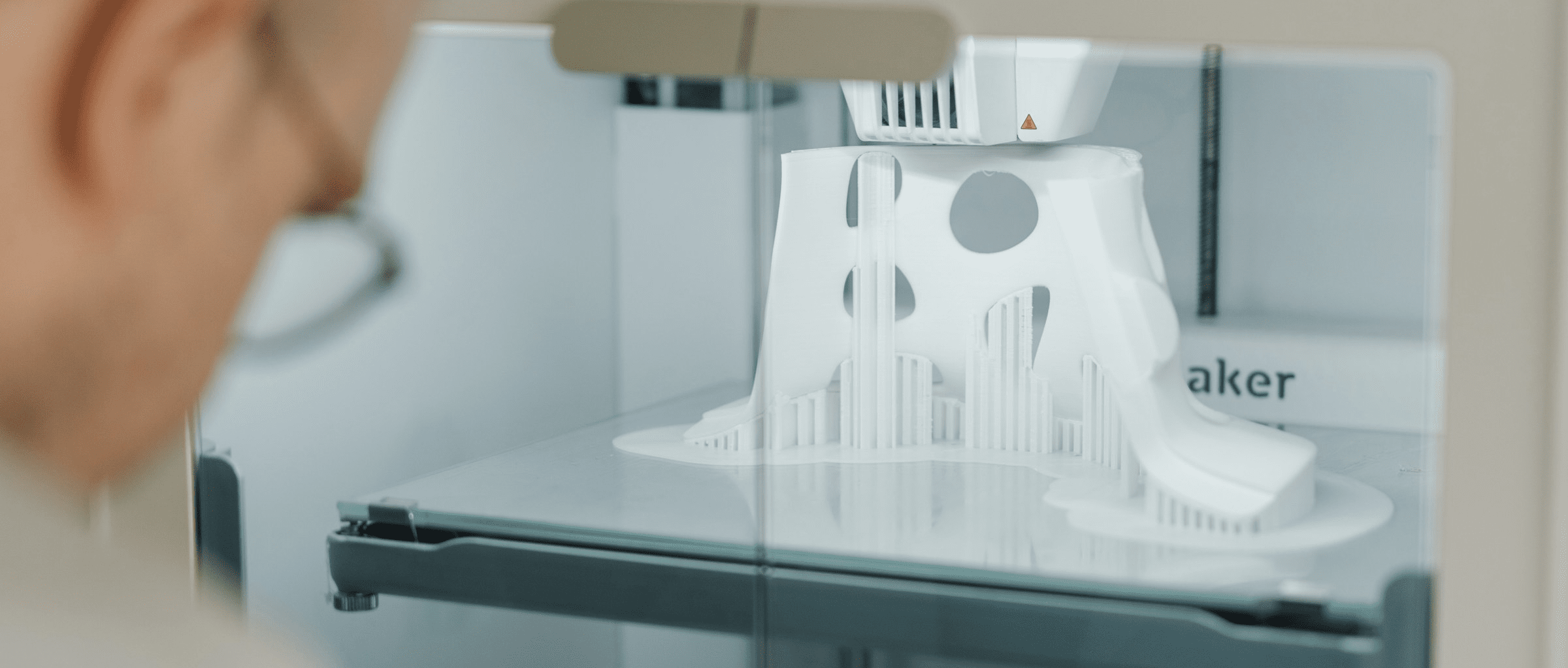 3d druck kosten berechen - Bauteil mit Stützstrukturen
